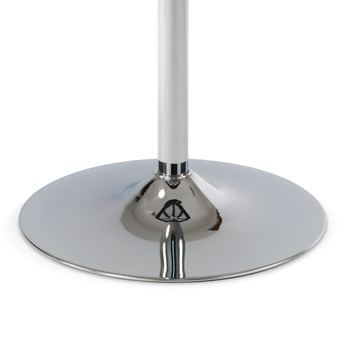 Barový stolek ONTARIO bílo-stříbrná 4