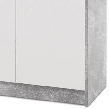 Komoda OPTIMUS 38-002 beton/bílá 3