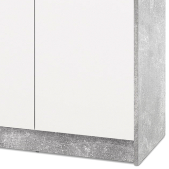 Komoda OPTIMUS 38-004 bílá/beton 3