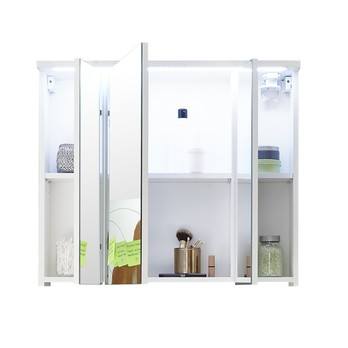 Zrcadlová skříňka POOL bílá vysoký lesk, 80 cm 3