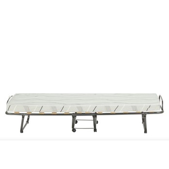 Rozkládací postel s matrací POPPY černá, 80x190 cm 4
