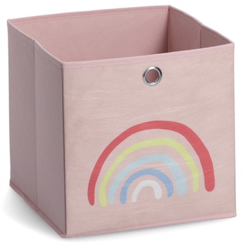 Dětský úložný box ROSY RAINBOW růžová 1