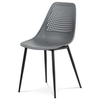 Jídelní židle SALLY šedá/černá 1