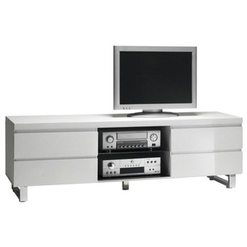Televizní stolek SAMMY bílá/vysoký lesk 1