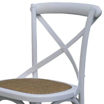 Jedálenská stolička SANSA biela 2