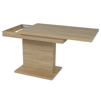 Jedálenský stôl SHIDA 2 dub sonoma, šírka 110 cm, rozkladací 3