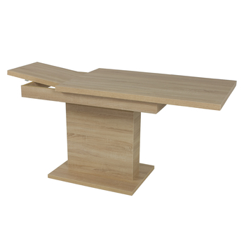 Jedálenský stôl SHIDA 2 dub sonoma, šírka 110 cm, rozkladací 4