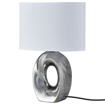 Stolní lampa SILVER 1 stříbrná/bílá 2