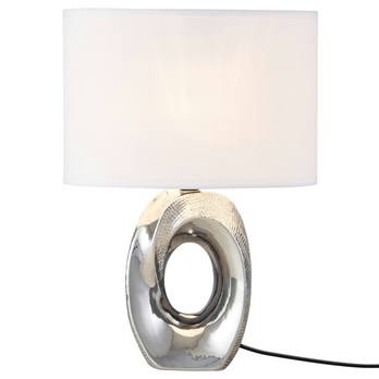 Stolní lampa SILVER 1 stříbrná/bílá 3