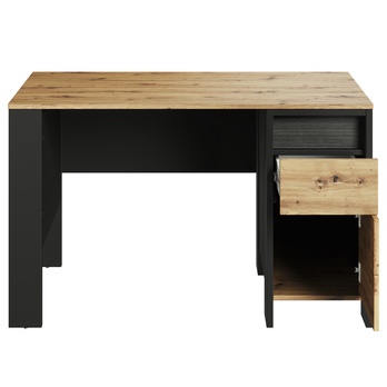 Písací stôl s osvetlením SPOT dub artisan/čierna 3