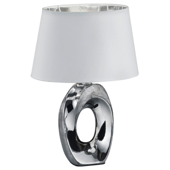 Stolní lampa TABA 1 stříbrná/bílá 1