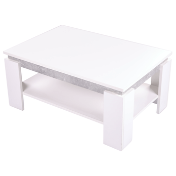 Konferenční stolek TIM II bílá/beton 1