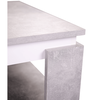 Konferenční stolek TIM II beton/bílá 4