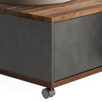 Konferenční stolek TWIN staré dřevo/antracitová 2