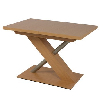 Jedálenský stôl UTENDI 1 buk, šírka 130 cm, rozkladací 1