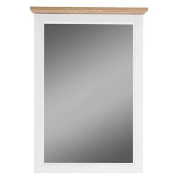 Zrcadlo VALLE bílá matná/dub, šířka 60 cm 2
