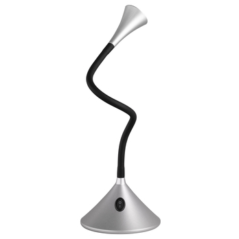 Stolní LED lampa VIPER stříbrná 1