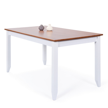 Jedálenský stôl WESLEY borovica biela/hnedá 4