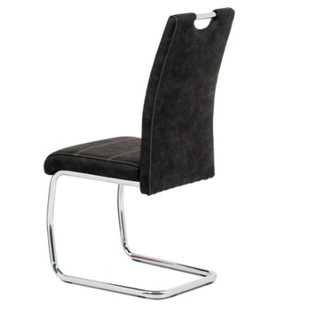 Jídelní židle  ZOEY černá/stříbrná 3