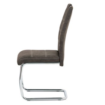 Jídelní židle  ZOEY šedá/stříbrná 3