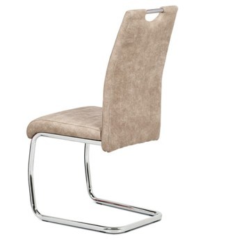Jídelní židle  ZOEY krémová/stříbrná 3