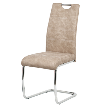 Jedálenská stolička ZOEY krémová/strieborná 1