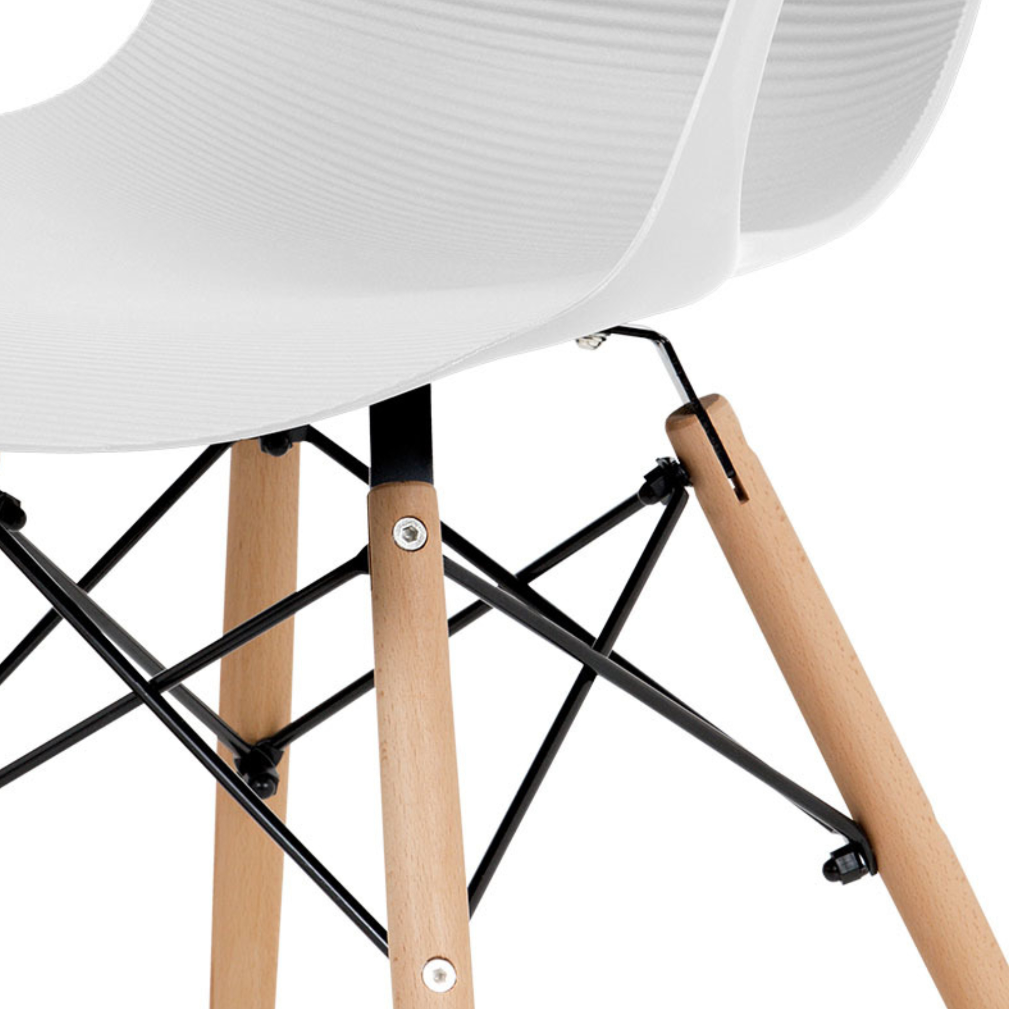 Sconto Jedálenská stolička DAGMAR biela/buk.