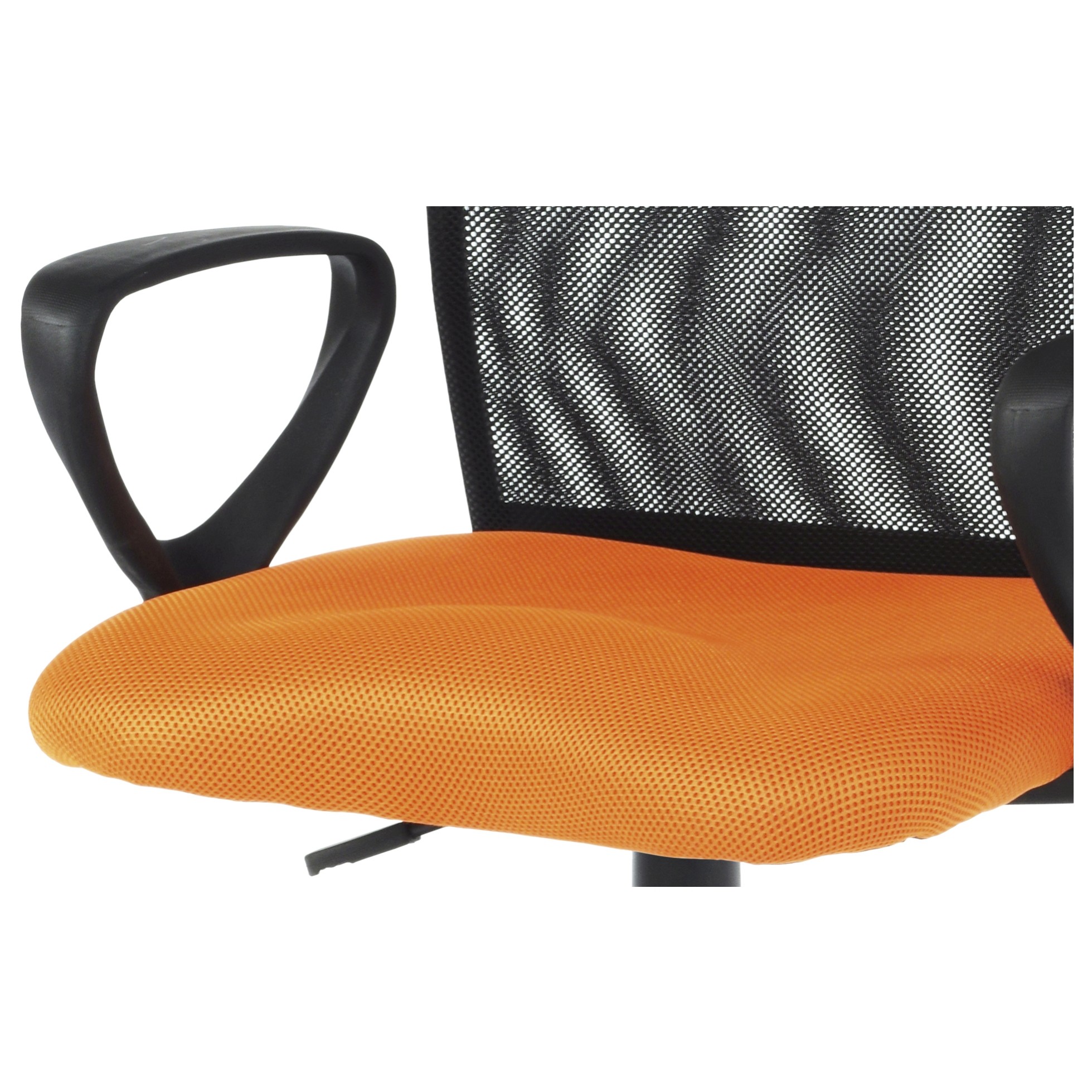 Sconto Kancelárska stolička FRESH oranžová/čierna.
