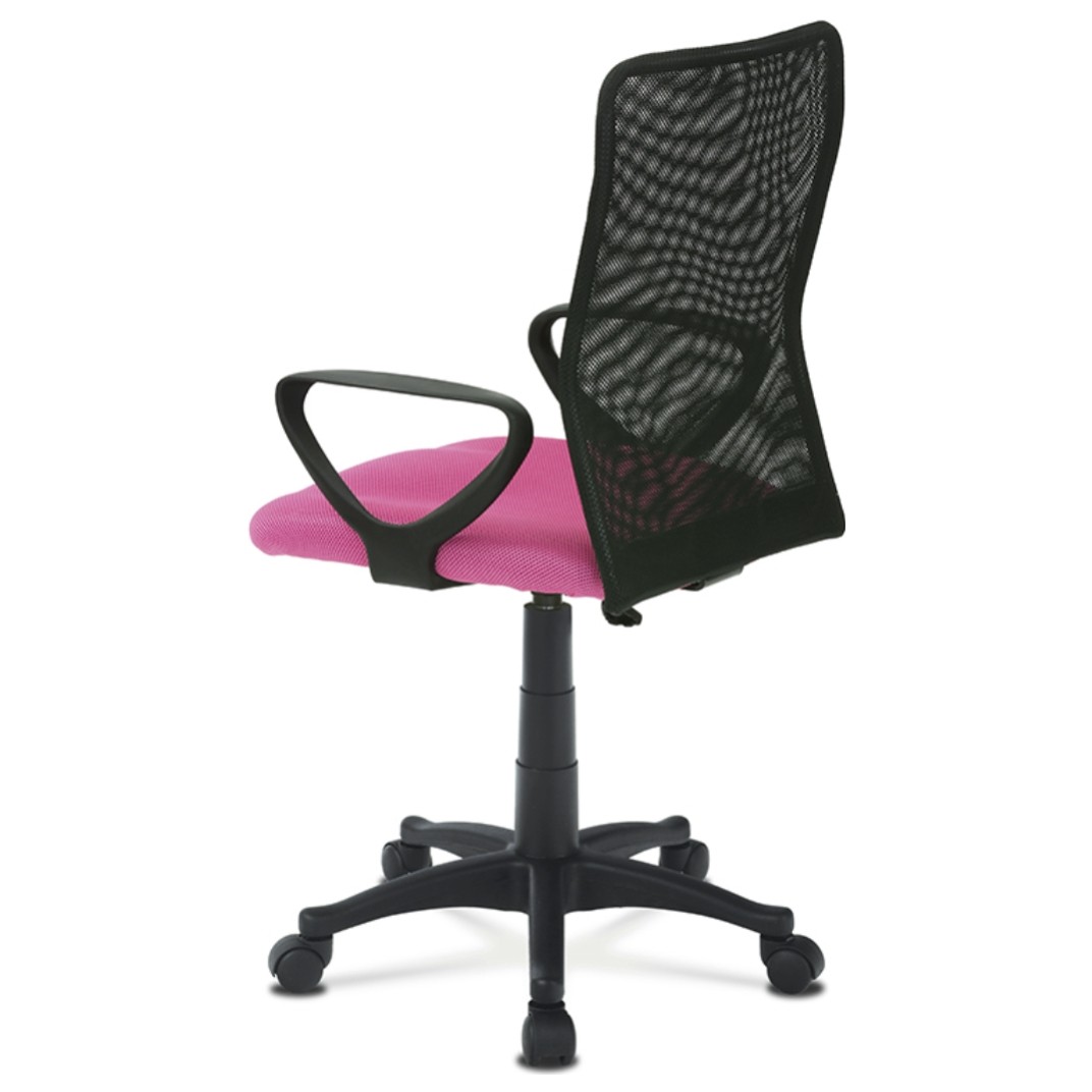 Sconto Kancelárska stolička FRESH ružová/čierna.